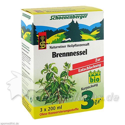 BRENNNESSELSAFT SCHOENENBERGER, 3X200 ML