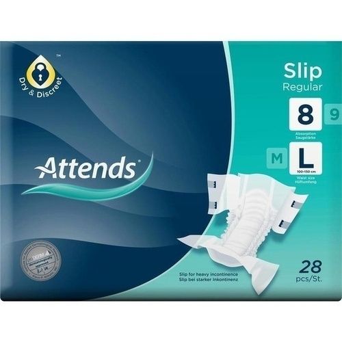 Attends Slip Regular 8 Large, 28 ST