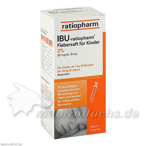 IBU-ratiopharm Fiebersaft für Kinder 20 mg/ml, 100 ML