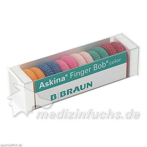 ASKINA FINGER BOB FARBIG, 6 ST