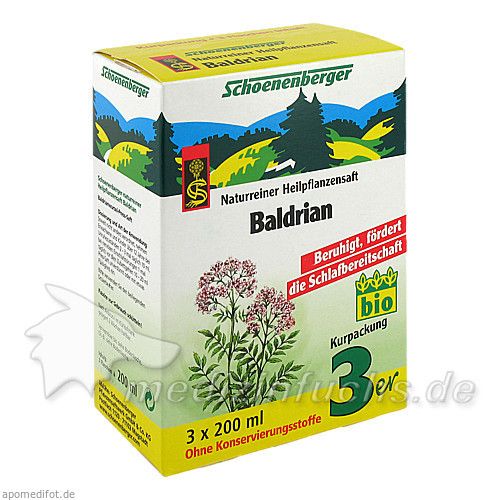 BALDRIAN SCHOENENBERGER HEILPFANZENSÄFTE, 3X200 ML