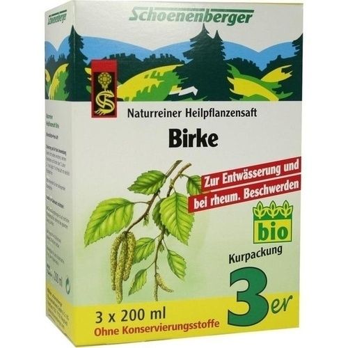 BIRKE SCHOENENBERGER HEILPFLANZENSÄFTE, 3X200 ML