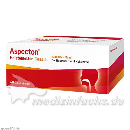 Aspecton Halstabletten Cassis, 60 ST