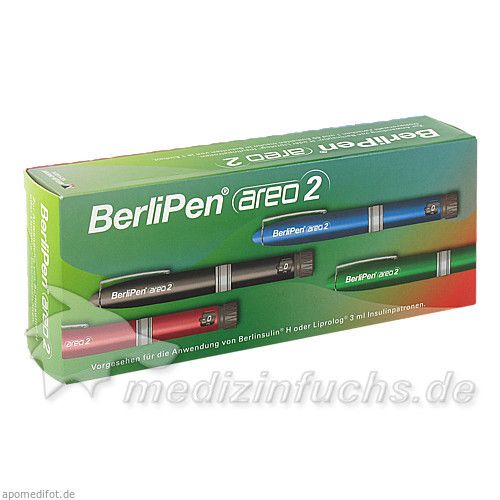 BerliPen areo 2 schwarz f. 3ml Patrone, 1 ST