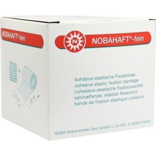 NOBAHAFT FEIN 20MX8CM KOHAESIVE MITTELZUGBINDE, 1 ST