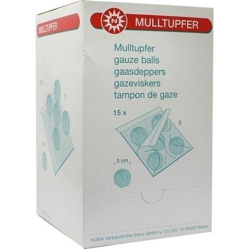 MULLTUPFER PFLAUMENGROSS 5 STERILE TUPFER PRO SET, 15X5 ST