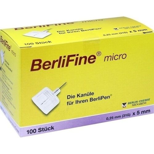 BerliFine micro Kanülen 0.25x5mm, 100 ST