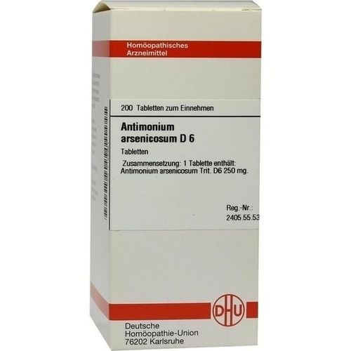 ANTIMONIUM ARSENIC D 6, 200 ST