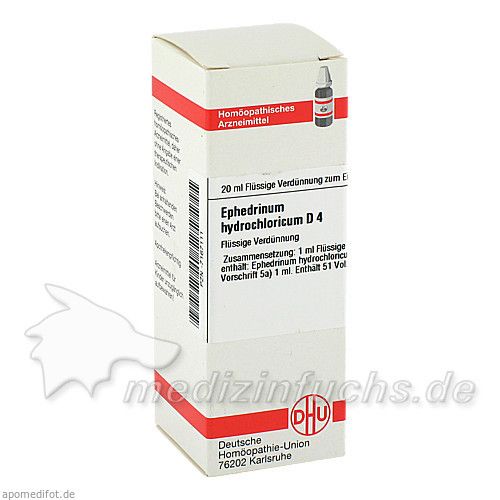 EPHEDRINUM HYDROCHLO D 4, 20 ML