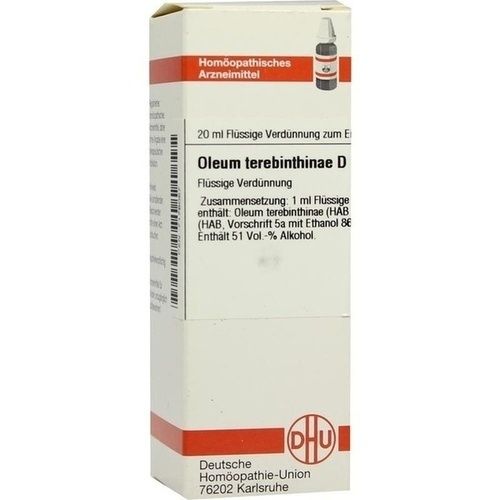 OLEUM TEREBINTHINAE D 8, 20 ML