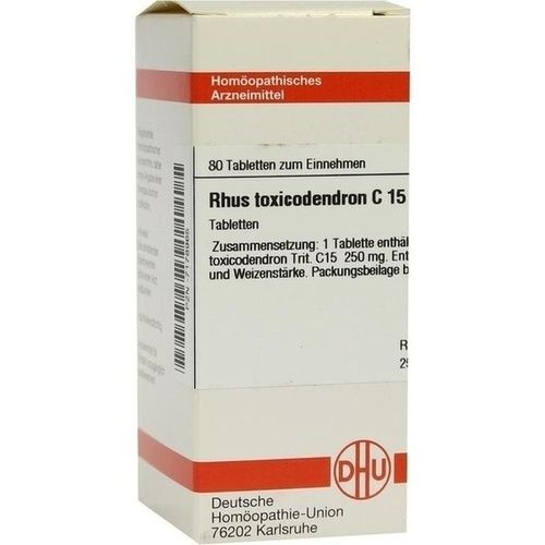 RHUS TOXICODENDRON C15, 80 ST