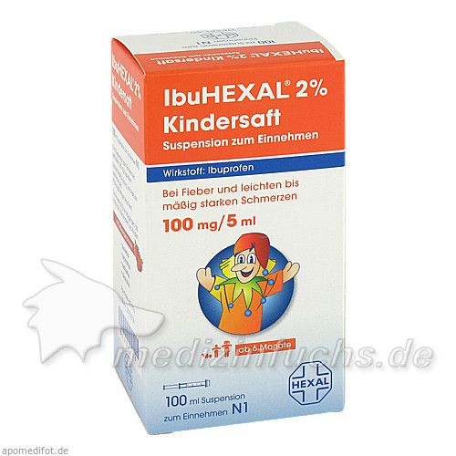 IbuHEXAL 2% Kindersaft Suspension z. Einnehmen, 100 ML