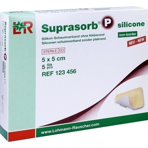 Suprasorb P silicone Schaumverb. 5x5cm non border, 5 ST