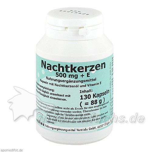 Nachtkerzen 500mg + E, 130 ST