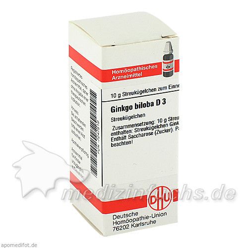 GINKGO BILOBA D 3, 10 G