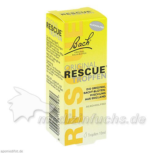 Bach Original Rescue Tropfen alkoholfrei, 10 ML