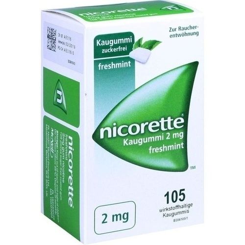 Nicorette 2mg Freshmint Kaugummi, 105 ST