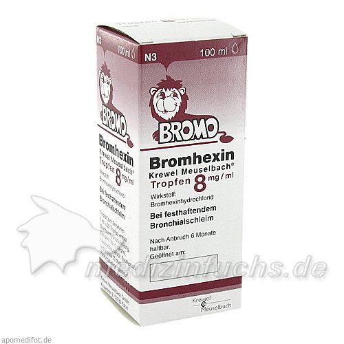 BROMHEXIN K.Meuselb.Trf.8mg/ml, 100 ML