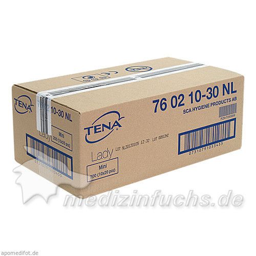 TENA LADY EINLAGEN MINI, 10X20 ST