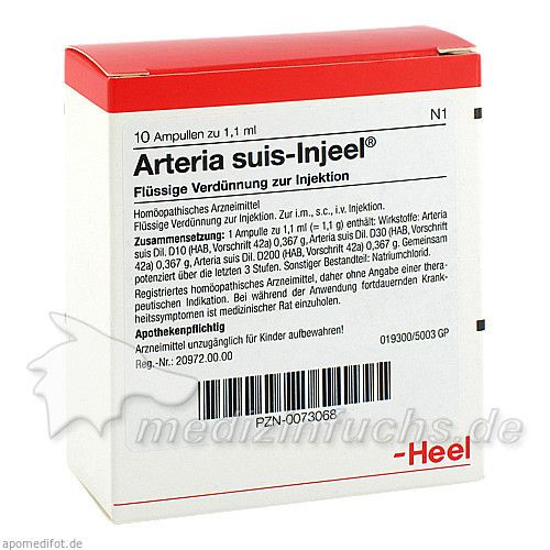 ARTERIA SUIS INJ ORG, 10 ST