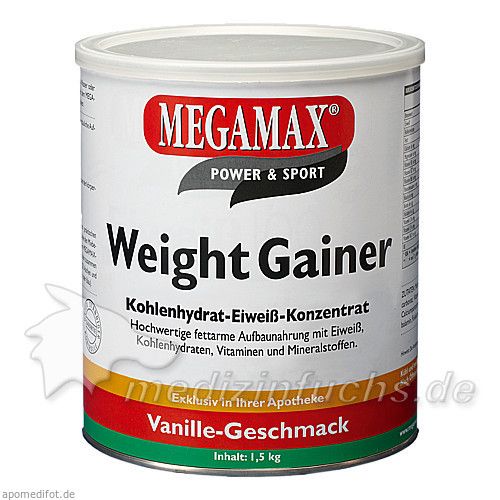 WEIGHT GAINER Megamax Vanille Pulver, 1500 G