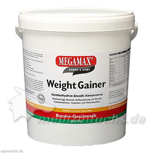 WEIGHT GAINER Megamax Banane Pulver, 7000 G