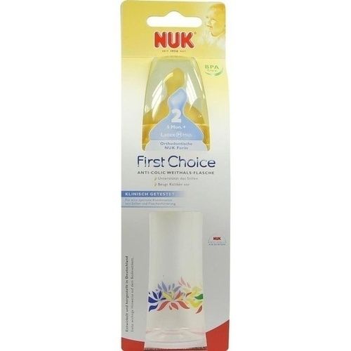 NUK First Choice PP Flasche Latexsauger Gr.2 M, 300 ML