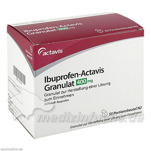 IBUPROFEN Actavis 400 mg Granulat, 50 ST