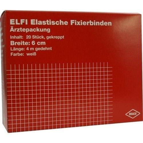 DracoELFI Elast. Fixierbinde gekreppt 4mx6cm, 20 ST