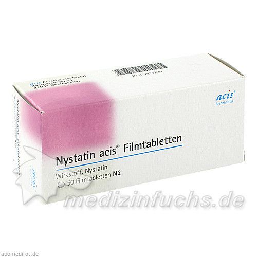 Nystatin acis Fimtabletten, 50 ST