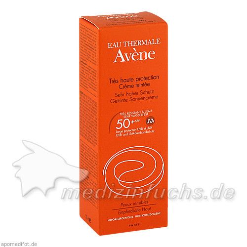 AVENE SunSitive Sonnencreme SPF 50+ getönt, 50 ML