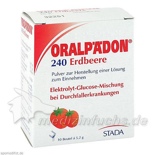 Oralpädon 240 Erdbeere Beutel, 10 ST