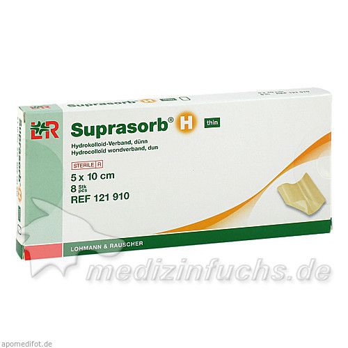 Suprasorb H Hydrokolloidverband dünn 5x10cm, 8 ST