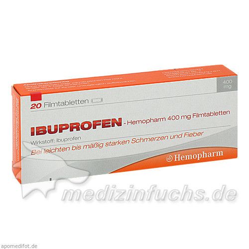 ibuprofen-Hemopharm 400mg Filmtabletten, 20 ST