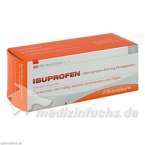 ibuprofen-Hemopharm 400mg Filmtabletten, 50 ST