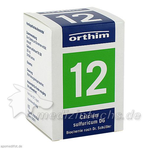 BIOCHEMIE Orthim 12 Calcium sulfuricum D 6 Tabl., 200 ST