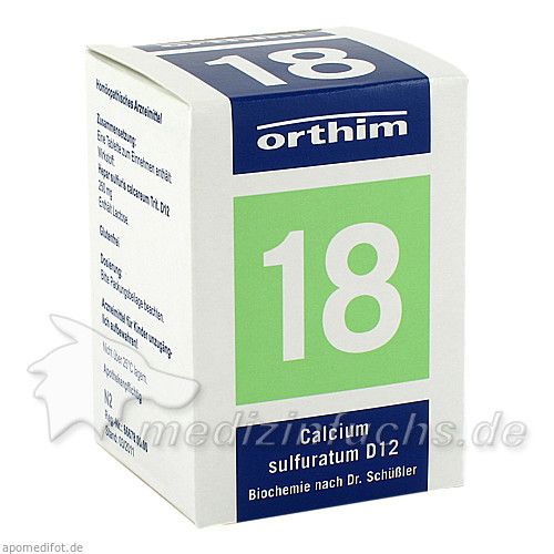 BIOCHEMIE Orthim 18 Calcium sulfuratum D 12 Tabl., 200 ST