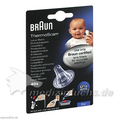 Braun THERMOSCAN SCHUTZKAPPEN LF 40, 40 ST