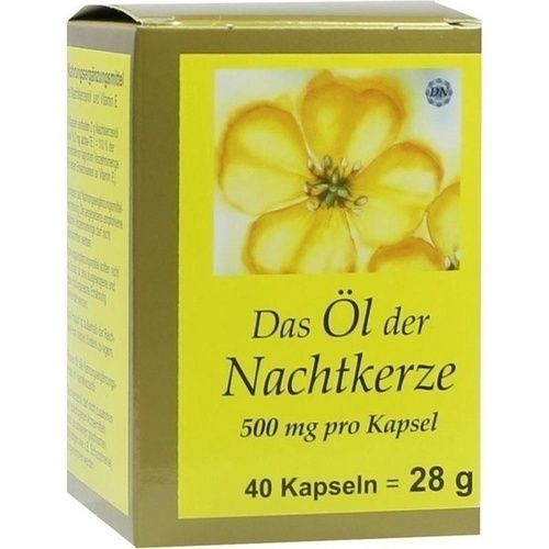 NACHTKERZE OEL KAPS 500MG, 40 ST