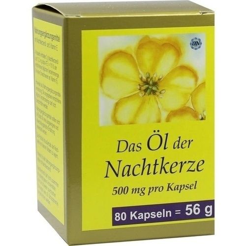 NACHTKERZE OEL KAPS 500MG, 80 ST