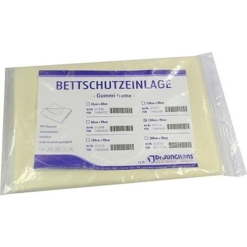 BETTSCHUTZEINLAGE GUMMI 150x90 CREME, 1 ST