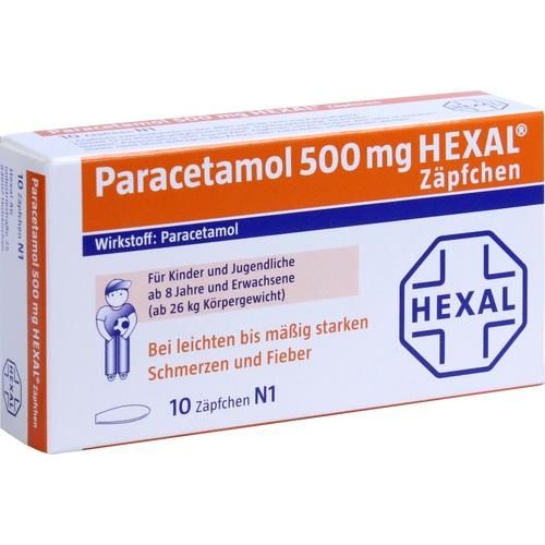 Paracetamol 500 Hexal Zaepfchen, 10 ST