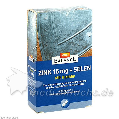 GEHE BALANCE Zink 15mg + Selen, 60 ST