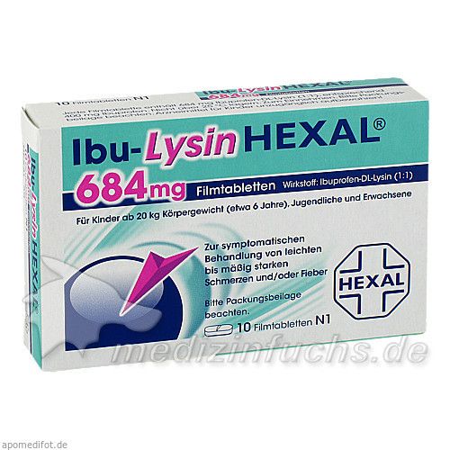 Ibu-LysinHEXAL 684mg Filmtabl., 10 ST