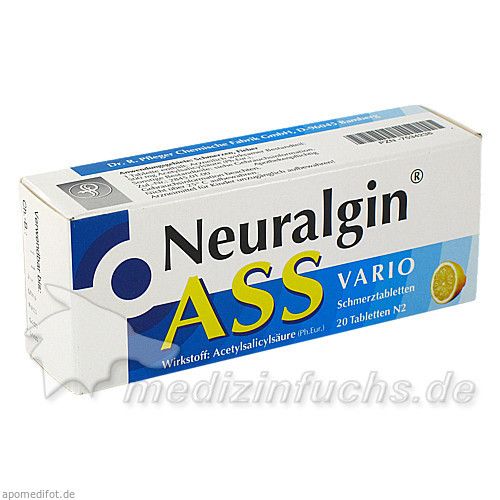 NEURALGIN ASS vario Schmerztabletten, 20 ST