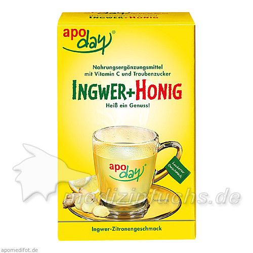 apoday Ingwer + Honig + Vitamin C, 10X10 G