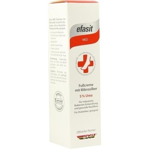 efasit MED Fußcreme mit Mikrosilber, 75 ML