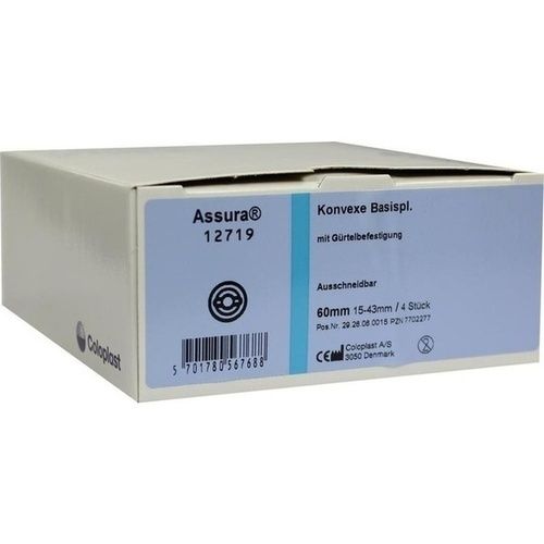 ASSURA Konvexe Basisplatten ausschneidbar R. 60mm, 4 ST