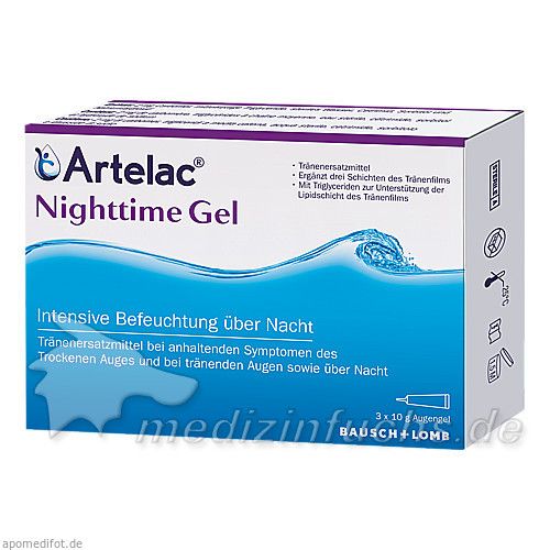 Artelac Nighttime Gel, 3X10 G