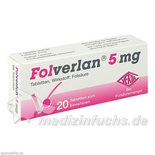 FOLVERLAN 5MG, 20 ST